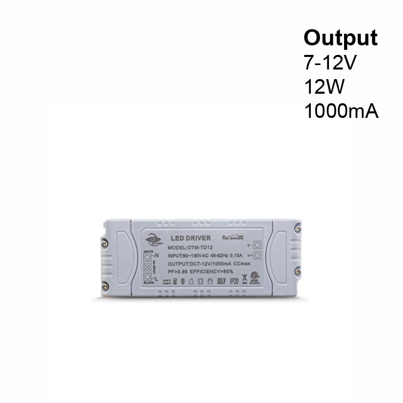 Constant Current LED Driver 1000mA 7-12V 12W OTM-TD12