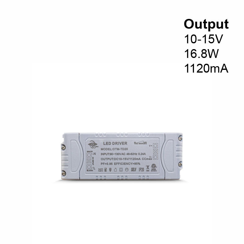 Constant Current LED Driver 1120mA 10-15V 16.8W OTM-TD20, gekpower