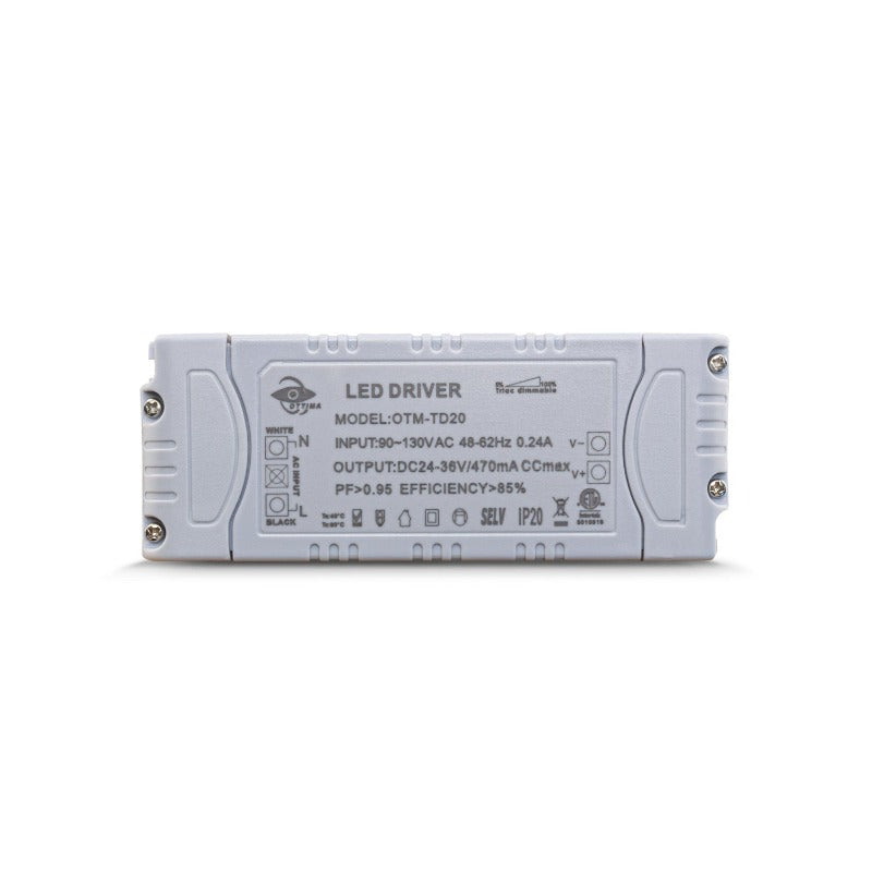 Constant Current LED Driver 470mA 24-36V 16.8W  OTM-TD20