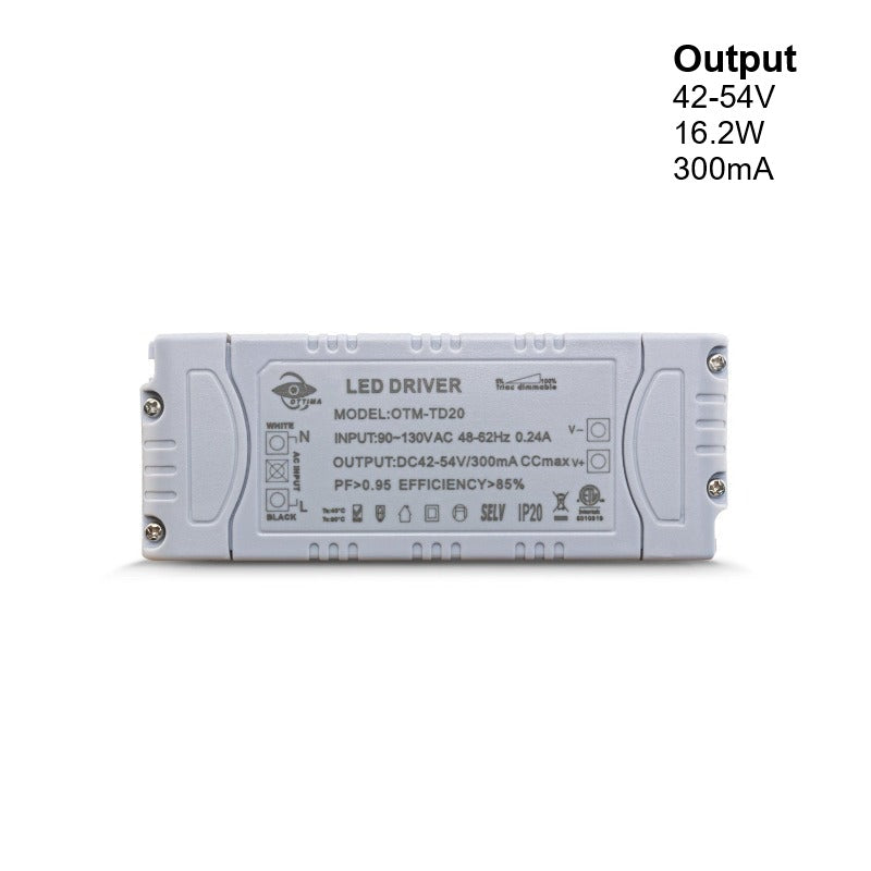 OTTIMA OTM-TD20 Constant Current LED Driver, 300mA 42-54V 16.2W