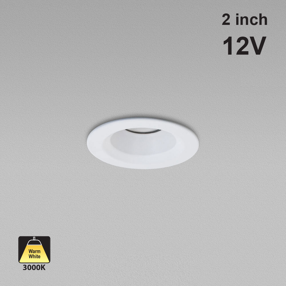 2 inch Mini LED Recessed Downlight/ Ceiling Lights LED-1-S6W-3KWH-12V, 12V 6W 3000K(Warm White), gekpower