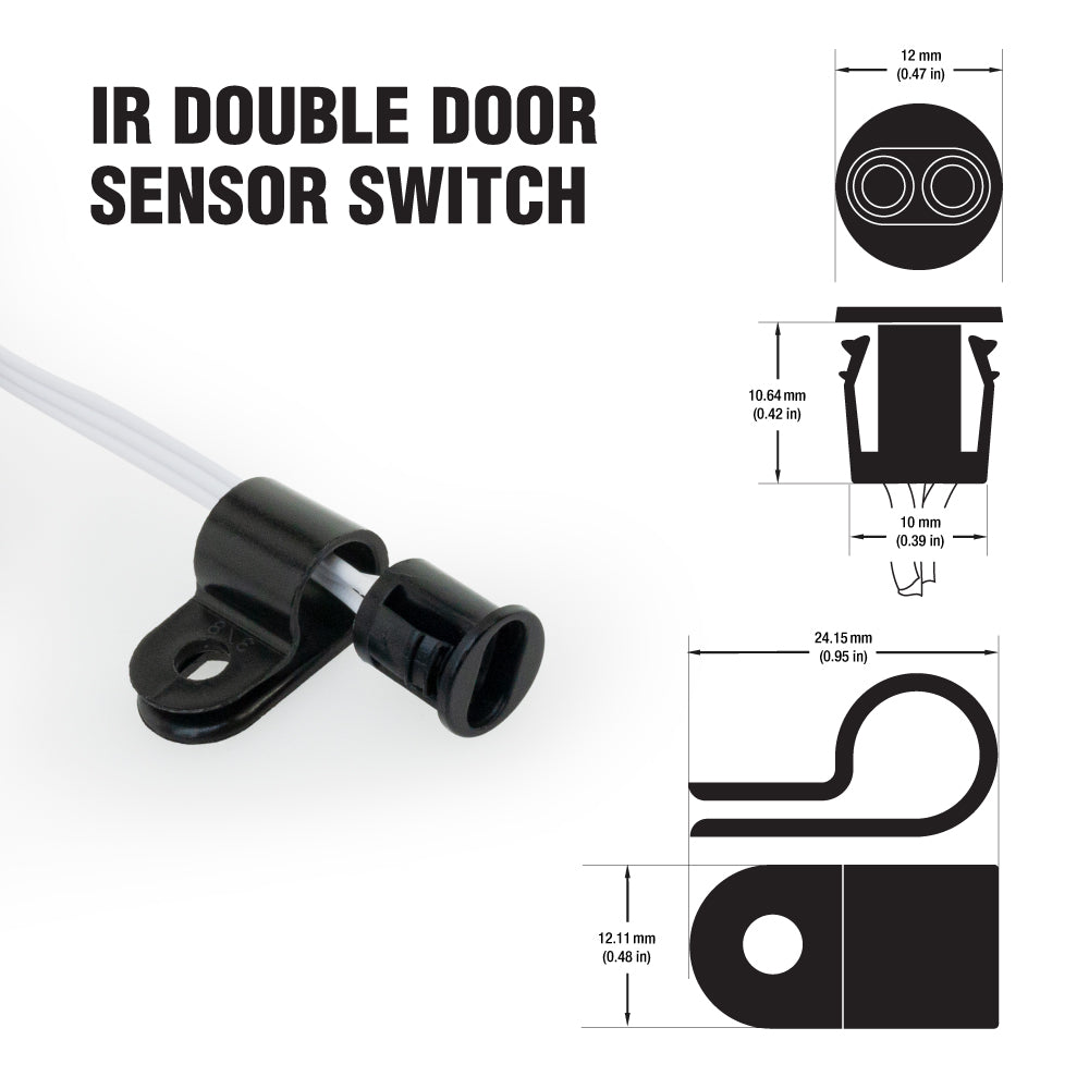 Double Door Trigger Infrared Sensor Switch 12-24V 30W