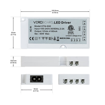 VBUN-25-12-W3K-X3-6CP 3x White Round LED Cabinet Lights Kit, 12V 2.5W, gekpower