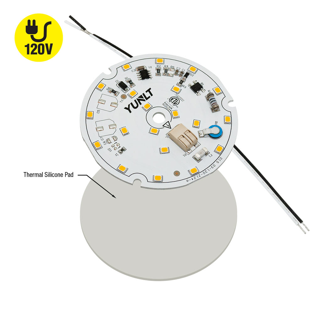 3 inch Round Disc ZEGA LED Module DIS 03-010W-930-120-S3-Z1A , 120V 10W 3000K(Warm White), gekpower