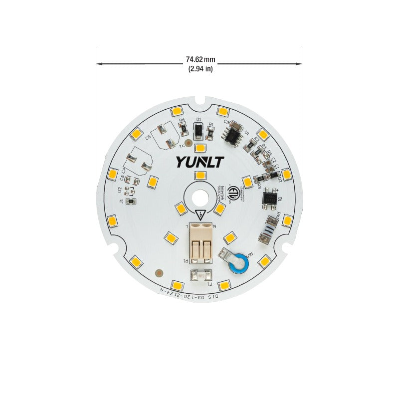 3 inch Round Disc ZEGA LED Module DIS 03-010W-930-120-S3-Z1A , 120V 10W 3000K(Warm White), gekpower