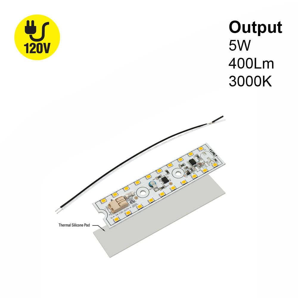 4 inch Slim ZEGA LED Module SLM 04-005W-930-120-S1-Z1A, 120V 5W 3000K(Warm White), gekpower