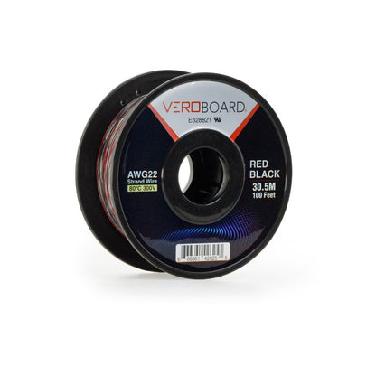 Stranded Red-Black Wire 22AWG 30.5Meter(100 Feet) - GekPower