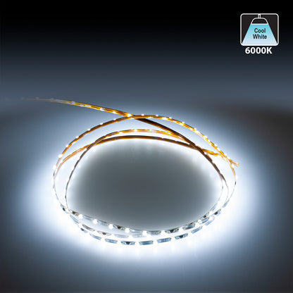 Ultrathin super bright 2mm LED Strip light 1 Meter 12V 1212SMD 240(Lm/ft) 120(LEDs/m) 6K(Cool White) - GekPower