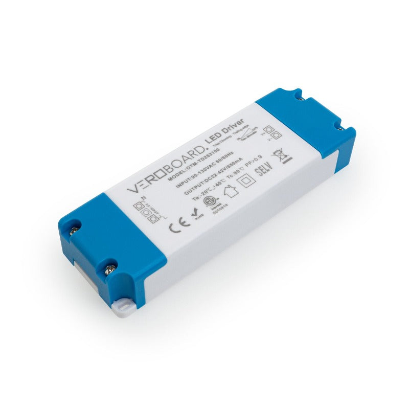 OTM-TD253100-550-20 Constant Current LED Driver, 550mA 22-42V 20W Dimmable, gekpower