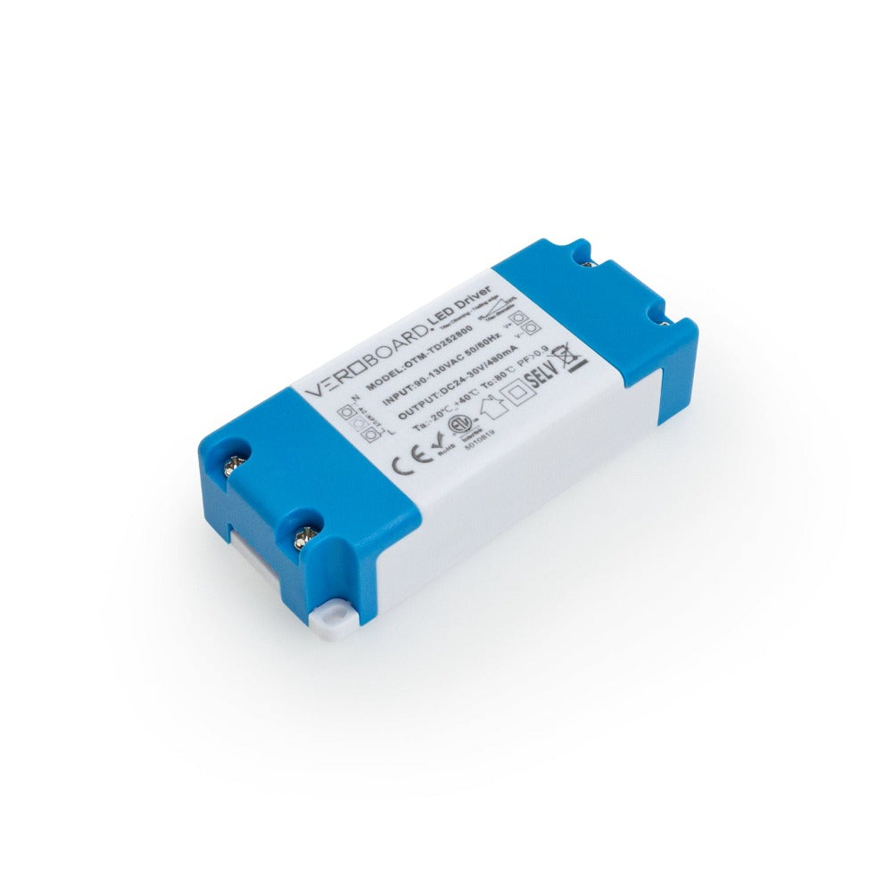 OTM-TD252800-480-18 Constant Current LED Driver, 480mA 24-30V 18W Dimmable, gekpower