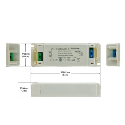 OTM-TD203500-1110-38 Constant Current LED Driver, 1110MA 24-36V 38W Dimmable, gekpower