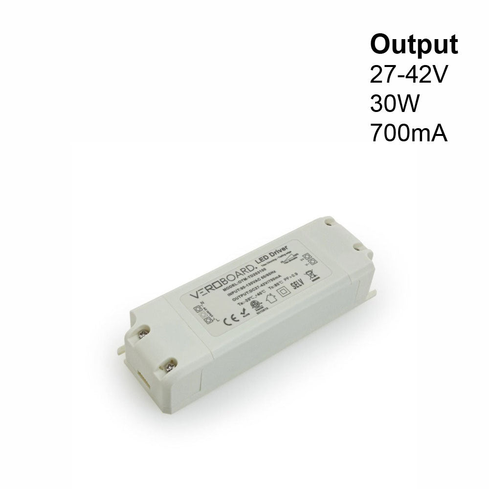 OTM-TD203100-700-30 Constant Current LED Driver, 700mA 27-42V 30W Dimmable, gekpower