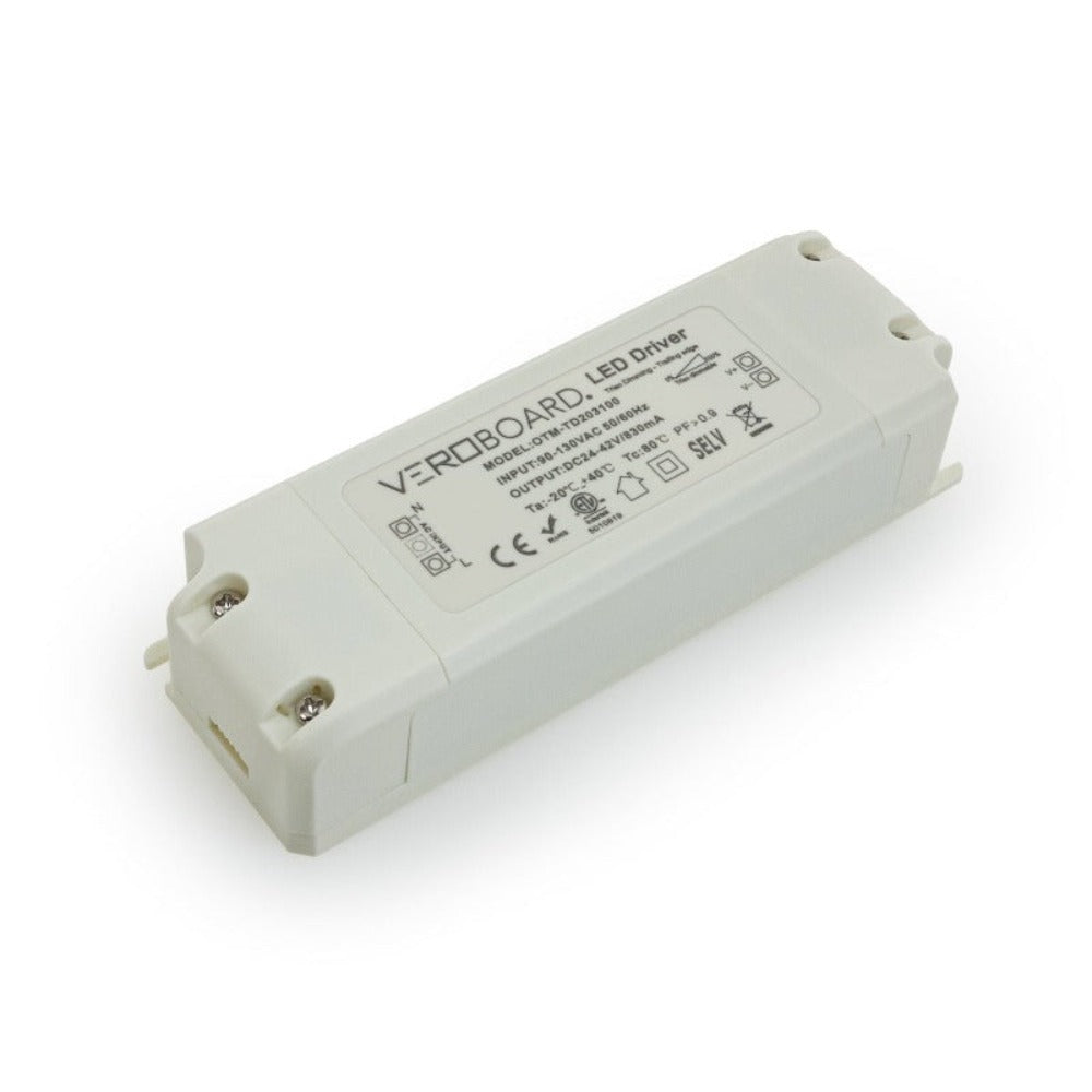 OTM-TD203100-830-30 Constant Current LED driver, 830mA 24-42V 30W Dimmable, gekpower