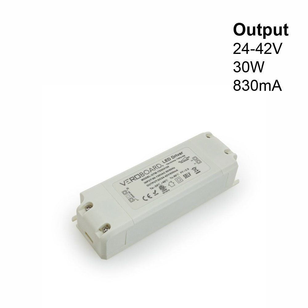 OTM-TD203100-830-30 Constant Current LED driver, 830mA 24-42V 30W Dimmable, gekpower