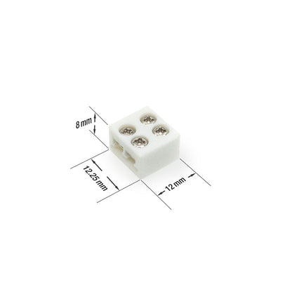 10mm LED Strip to Wire Screw Connectors, VBD-SCON-10MM-SW (Pack of 3)