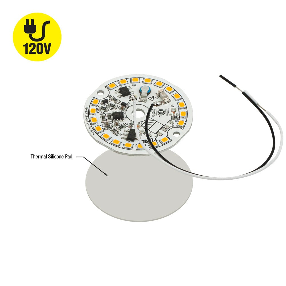 2 inch Round Disc ZEGA LED Module DIS 02-015W-930-120-S1-Z1B, 120V 15W 3000K(Warm White), gekpower