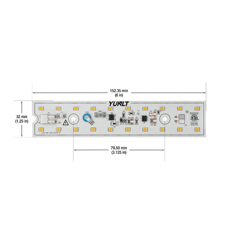 6 inch Linear ZEGA LED Module LIN 06-008W-930-120-S3-Z1A, 120V 8W 3000K(Warm White), gekpower