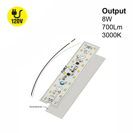 6 inch Linear ZEGA LED Module LIN 06-008W-930-120-S3-Z1A, 120V 8W 3000K(Warm White)