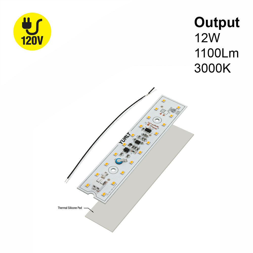 6 inch Linear ZEGA LED Module LIN 06-012W-930-120-S3-Z1B, 120V 12W 3000K(Warm White), gekpower