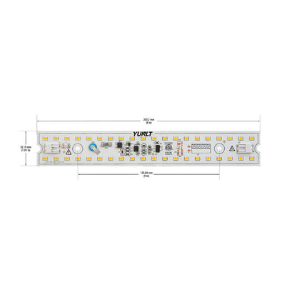 8 inch Linear ZEGA LED Module LIN 08-015W-930-120-S3-Z1B, 120V 15W 3000K(Warm White), gekpower