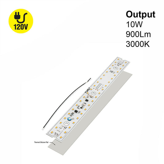 10 inch Linear ZEGA LED Module LIN 10-010W-930-120-S3-Z1A, 120V 10W 3000K(Warm White), gekpower