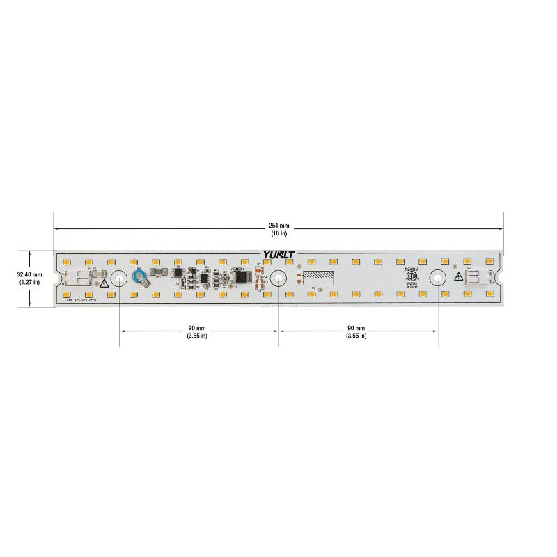 10 inch Linear ZEGA LED Module LIN 10-012W-930-120-S3-Z1B, 120V 12W 3000K(Warm White), gekpower