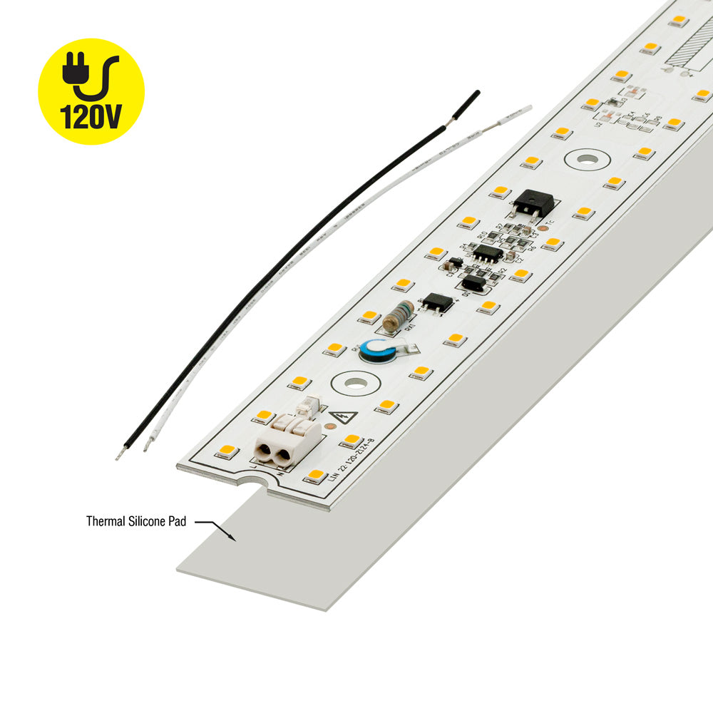 22 inch Linear ZEGA LED Module LIN 22-020W-930-120-S3-Z1B, 120V 20W 3000K(Warm White), gekpower