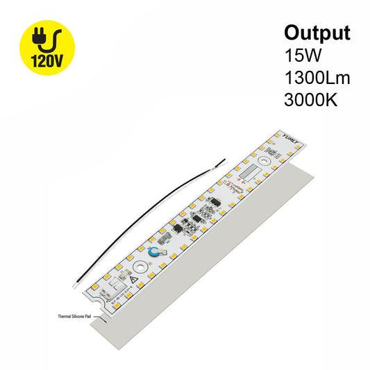 8 inch Slim ZEGA LED Module SLM 08-015W-930-120-S3-Z1B, 120V 15W 3000K(Warm White), gekpower