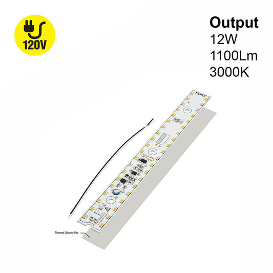 9 inch Slim ZEGA LED Module SLM 09-012W-930-120-S3-Z1B, 120V 12W 3000K(Warm White), gekpower