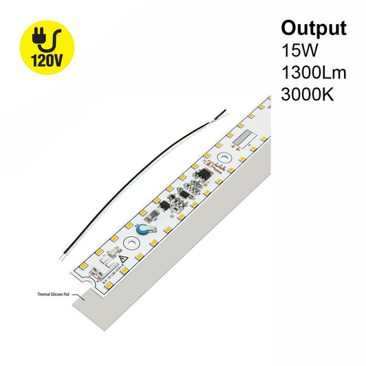 10 inch Slim ZEGA LED Module SLM 10-015W-930-120-S3-Z1B, 120V 15W 3000K(Warm White), gekpower