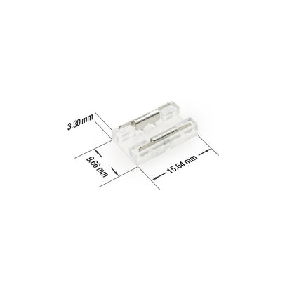 8mm Beetle LED Strip to Strip Connectors, VBD-BC-8MM-2S (Pack of 3)