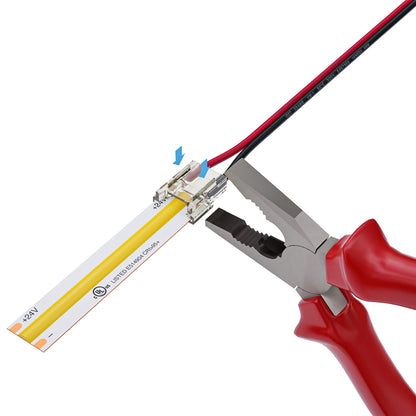 10mm Beetle LED Strip to Wire connector, VBD-BC-10MM-1S1W (Pack of 3)