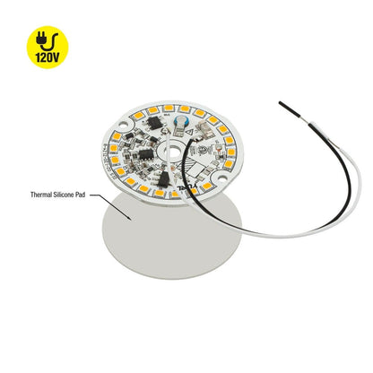 2 inch Round Disc ZEGA LED Module DIS 02-012W-930-120-S1-Z1B, 120V 12W 3000K(Warm White), gekpower