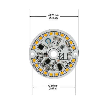 2 inch Round Disc ZEGA LED Module DIS 02-012W-930-120-S1-Z1B, 120V 12W 3000K(Warm White), gekpower