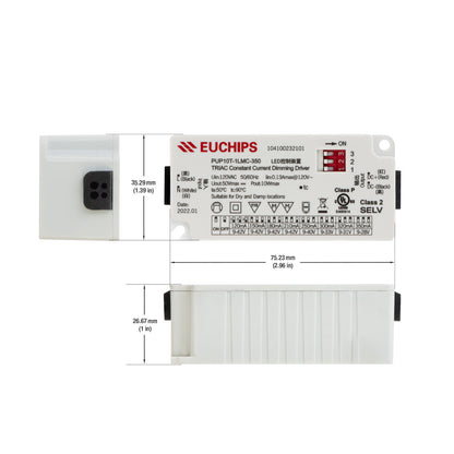 Selectable Constant Current LED Driver Triac Dim 50V 10W max 120 to 350mA, PUP10T-1LMC-350