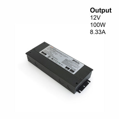 5 in 1 Dimming Triac/Phase/MLV/ELV/0-10V/Potentiometer/10V PWM, LED Driver VBD-012-100DM5i1, gekpower