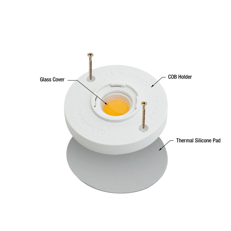 CBHT-042-3685-120V-27 COB Paragon LED Module with GPDH66185AC LED Holder, 120V 12W 2700K- GekPower