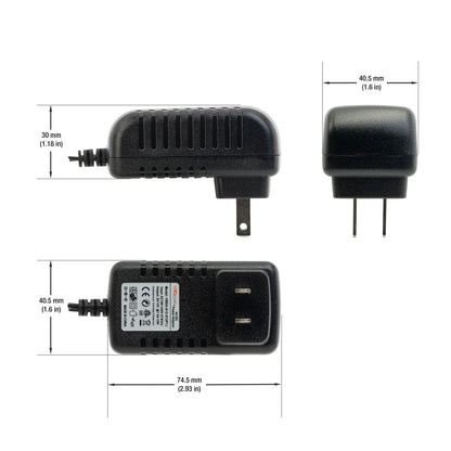 VBDA-012-012P1J Constant Voltage Plug-In Adaptor, 12V 12W, gekpower