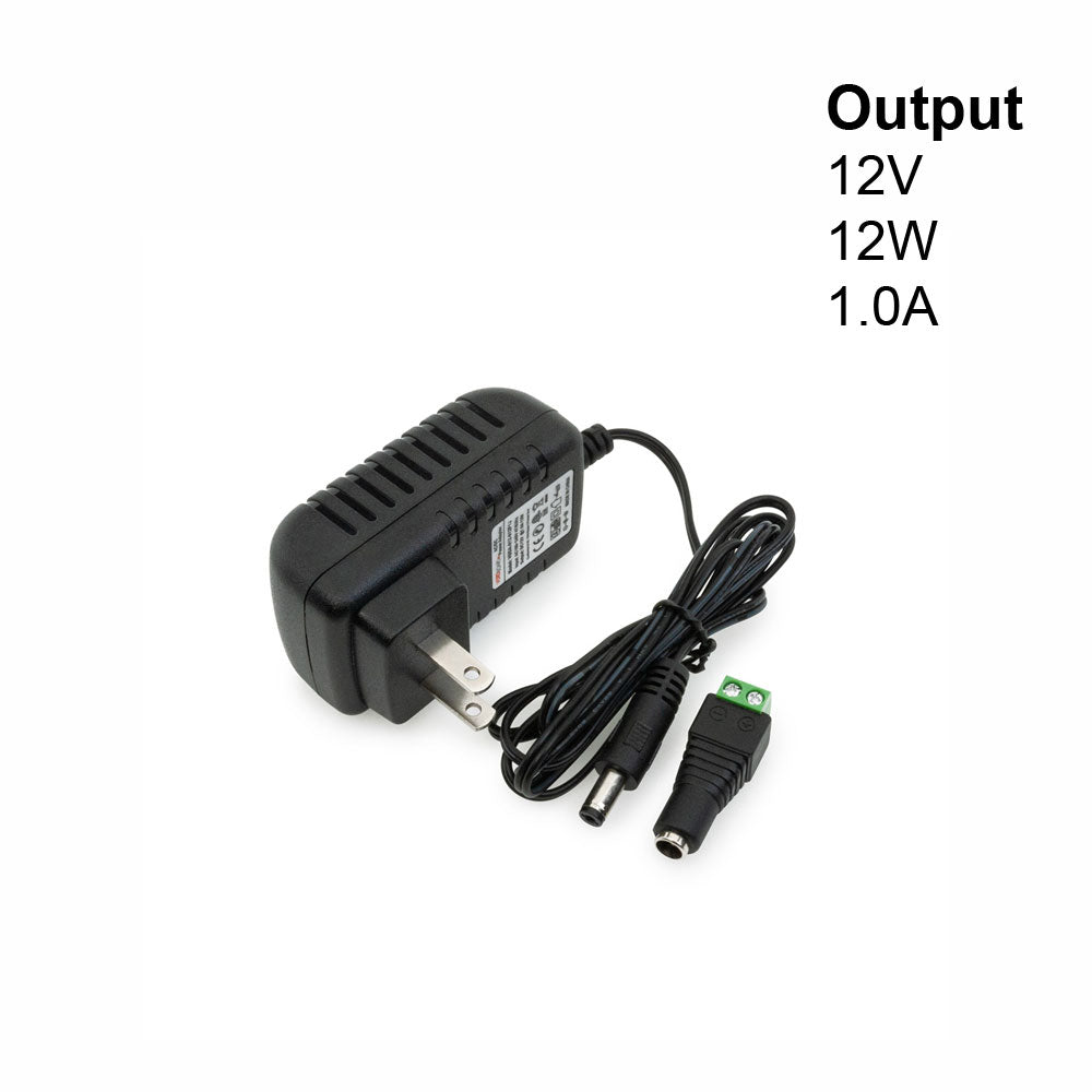 VBDA-012-012P1J Constant Voltage Plug-In Adaptor, 12V 12W, gekpower