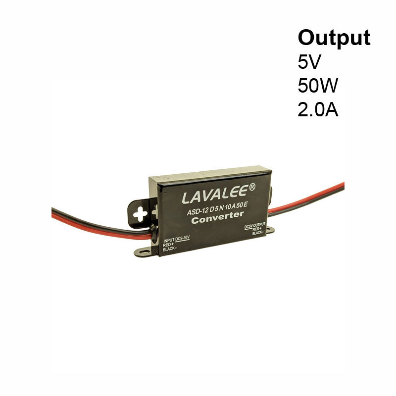 Converter 9 to 36 DC Volt to 5 DC Volt ASD-12D5N10A50E