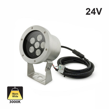 B5YA0658 Underwater LED Spot Light 24V 18W 3000K(Warm White), gekpower