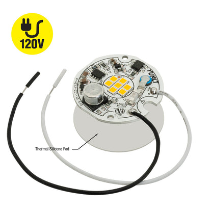 1.5 inch Round Disc ZEGA LED Module DIS 01-005W-930-120-S1-Z4A, 120V 5W 3000K(Warm White), gekpower