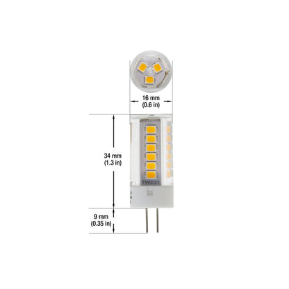 G4 Light Bulb Bi-Pin 3W 3000K(Warm White), gekpower