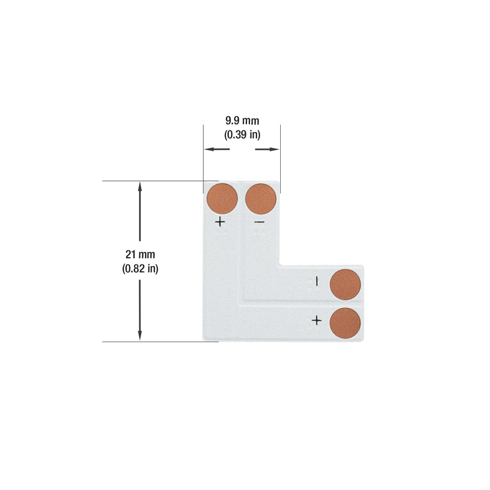 PCB Type Single Color L Shape Connector