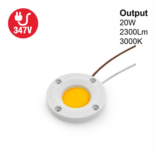 CDAC-136-05028-347-3000K COB Paragon LED Module with HT5828 LED Holder, 347V 20W 3000K - gekpower