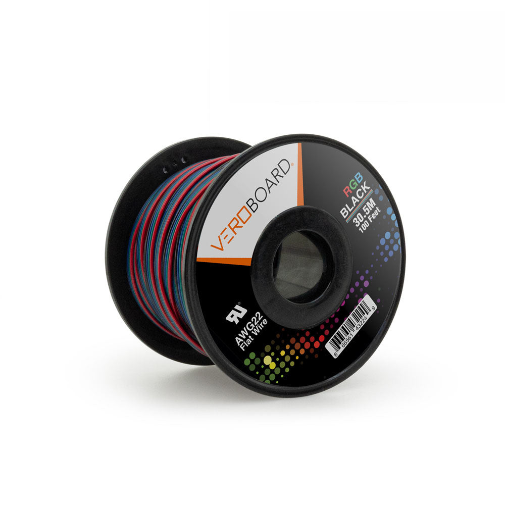 Rgb Solid Core Wire Stranded RGB Wire 22AWG 30.5Meter(100 Feet) – Gekpower-Canada