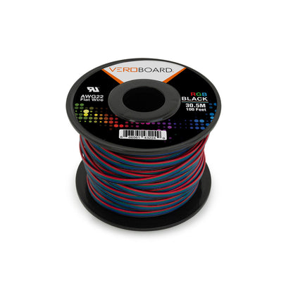 Stranded RGB Wire 22AWG 30.5Meter(100 Feet) - gekpower