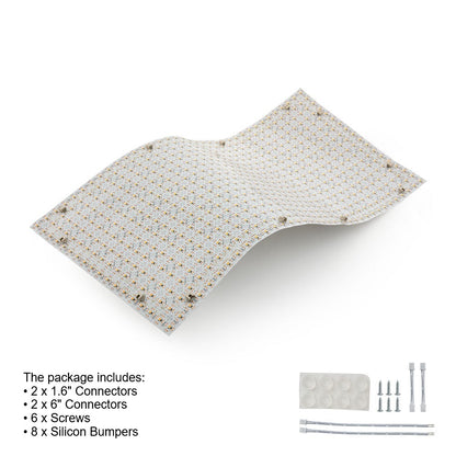 Flexible LED Backlight Sheet for behind Stone and Glass, 24V 24W 3000K (Warm White)