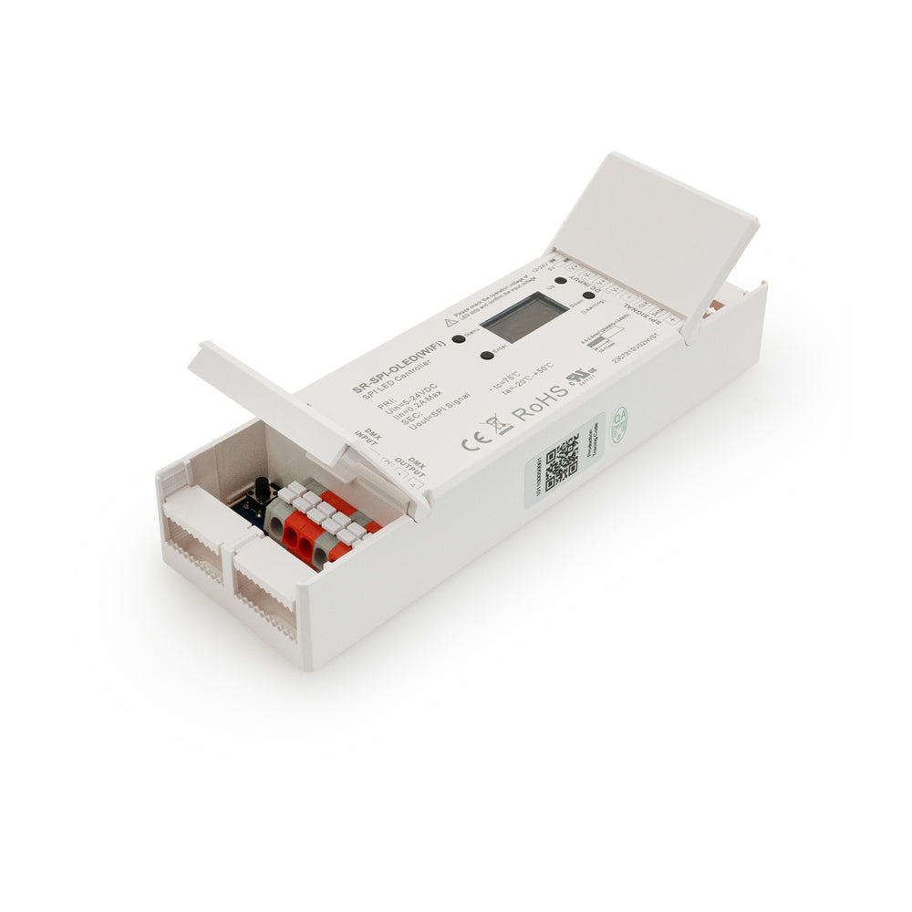 SR-SPI-0LED(WiFi) DMX LED Light Receiver with SR-2858Z4 Remote Controller, 5-24V DC