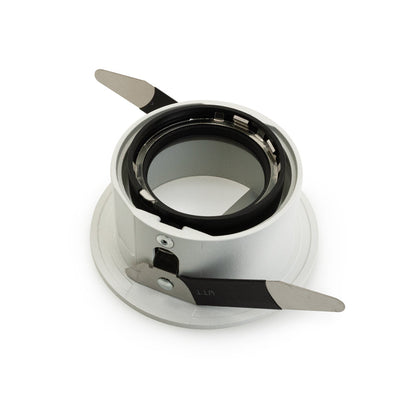 VBD-MTR-82W Low Voltage IC Rated Recessed LED Light Fixture, 2.5 inch Round White - gekpower